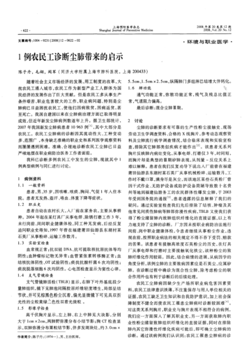 关于国家级类论文例文,与农民工尘肺职业健康知识探求相关本科毕业论文